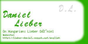 daniel lieber business card